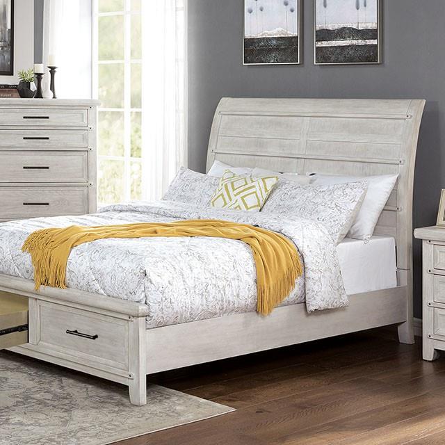 Furniture of America Shawnette King Panel Bed with Storage FOA7924EK-BED IMAGE 1