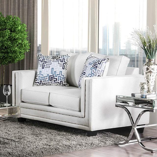 Furniture of America Ilse Stationary Fabric Loveseat SM2675-LV IMAGE 6