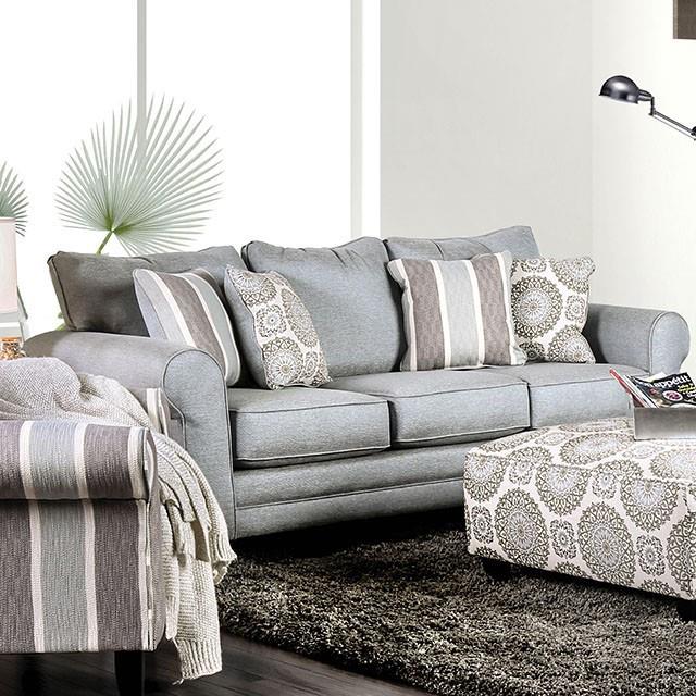 Furniture of America Misty Stationary Fabric Sofa SM8141-SF IMAGE 2