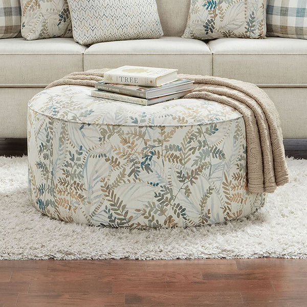 Furniture of America Cadigan Fabric Ottoman SM8191-OT IMAGE 1