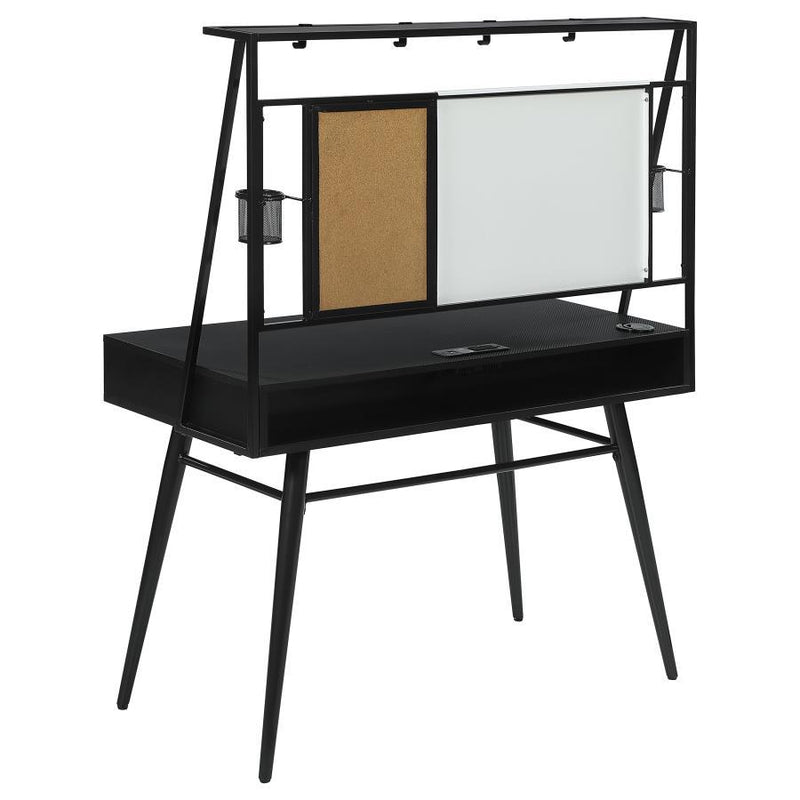 Coaster Furniture Jessie 801404 Writing Desk - Black/Gunmetal IMAGE 3