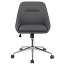  Coaster Furniture Jackman 801422 Upholstered Adjustable Home Office Desk Chair - Grey IMAGE 2