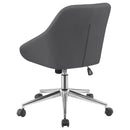  Coaster Furniture Jackman 801422 Upholstered Adjustable Home Office Desk Chair - Grey IMAGE 3