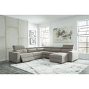 Signature Design by Ashley Mabton Power Reclining Fabric 5 pc Sectional 7700558/7700546/7700577/7700546/7700597 IMAGE 3
