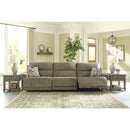 Signature Design by Ashley Lubec Reclining Fabric Sofa 8540758/8540746/8540762 IMAGE 3