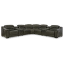 Signature Design by Ashley Center Line Power Reclining Leather Look 7 pc Sectional U6340458/U6340457/U6340431/U6340477/U6340446/U6340457/U6340462 IMAGE 1
