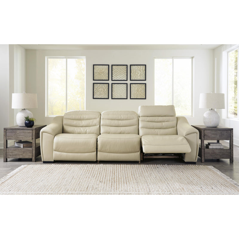 Signature Design by Ashley Center Line Power Reclining Leather Look 3 pc Sectional U6340558/U6340546/U6340562 IMAGE 3