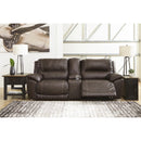 Signature Design by Ashley Dunleith Power Reclining Leather Match 3 pc Sectional U7160458/U7160457/U7160462 IMAGE 3
