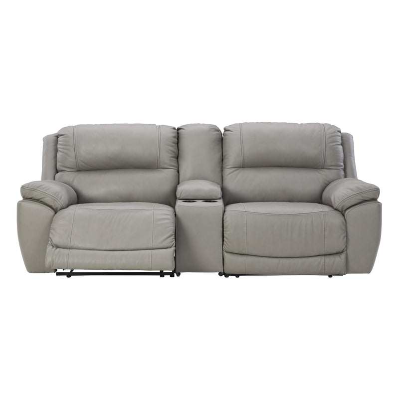 Signature Design by Ashley Dunleith Power Reclining Leather Match 3 pc Sectional U7160557/U7160558/U7160562 IMAGE 2