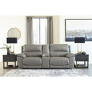 Signature Design by Ashley Dunleith Power Reclining Leather Match 3 pc Sectional U7160557/U7160558/U7160562 IMAGE 3