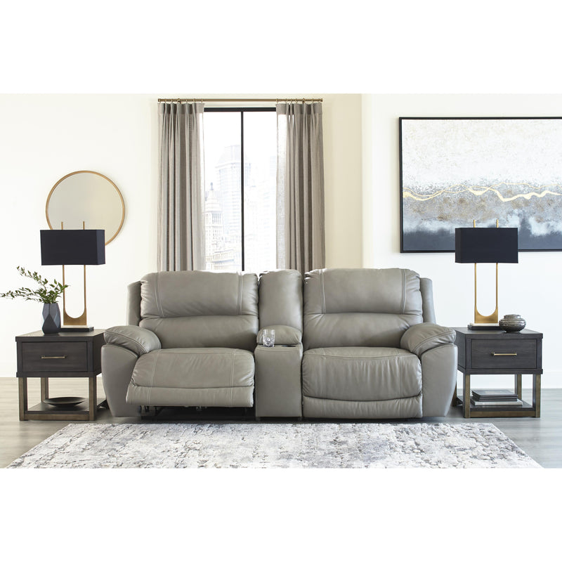 Signature Design by Ashley Dunleith Power Reclining Leather Match 3 pc Sectional U7160557/U7160558/U7160562 IMAGE 4