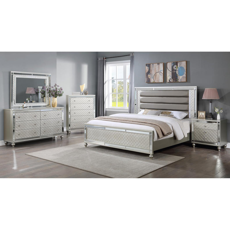 Crown Mark Cristian King Upholstered Bed B1680-K-HB/B1680-K-FB/B1680-KQ-RAIL IMAGE 3