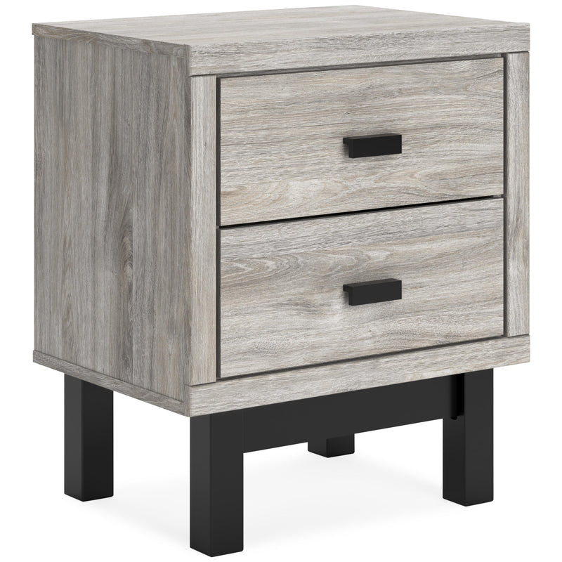 Signature Design by Ashley Vessalli B1036-92 Two Drawer Night Stand IMAGE 1