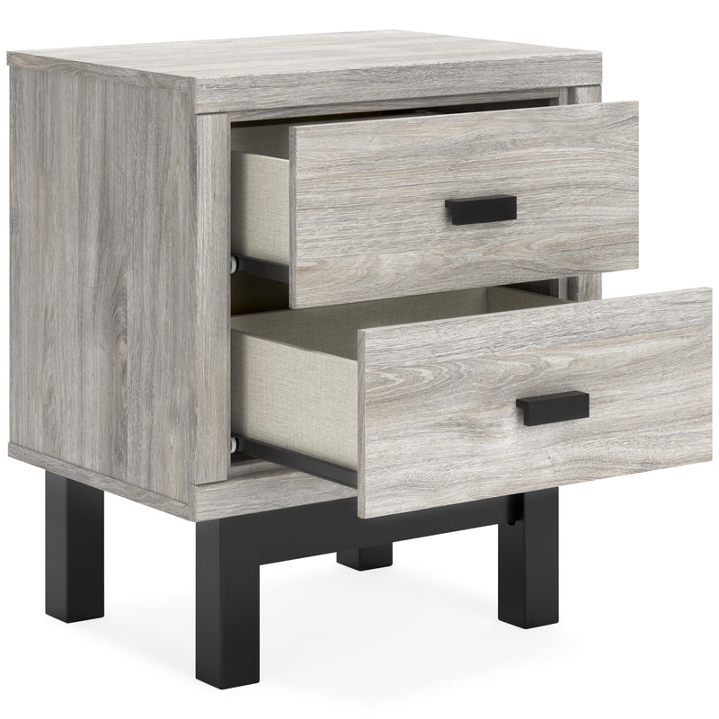  Signature Design by Ashley Vessalli B1036-92 Two Drawer Night Stand IMAGE 2