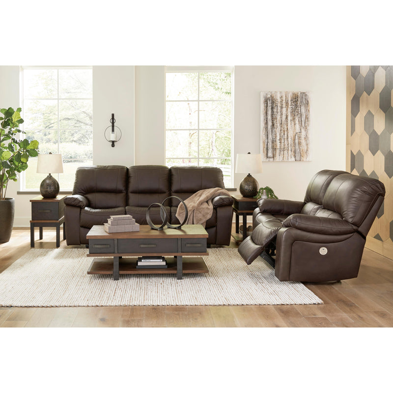 Signature Design by Ashley Leesworth Power Reclining Leather Match Sofa U4380887 IMAGE 9