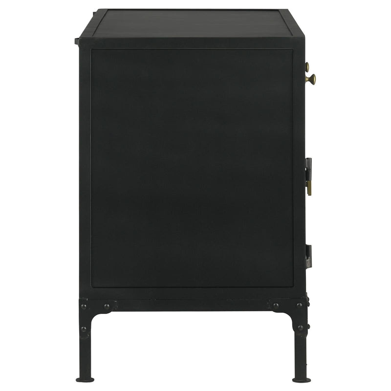 Coaster Furniture 951761 2-drawer Accent Cabinet with Glass Doors - Black IMAGE 11