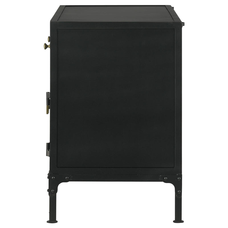 Coaster Furniture 951761 2-drawer Accent Cabinet with Glass Doors - Black IMAGE 8