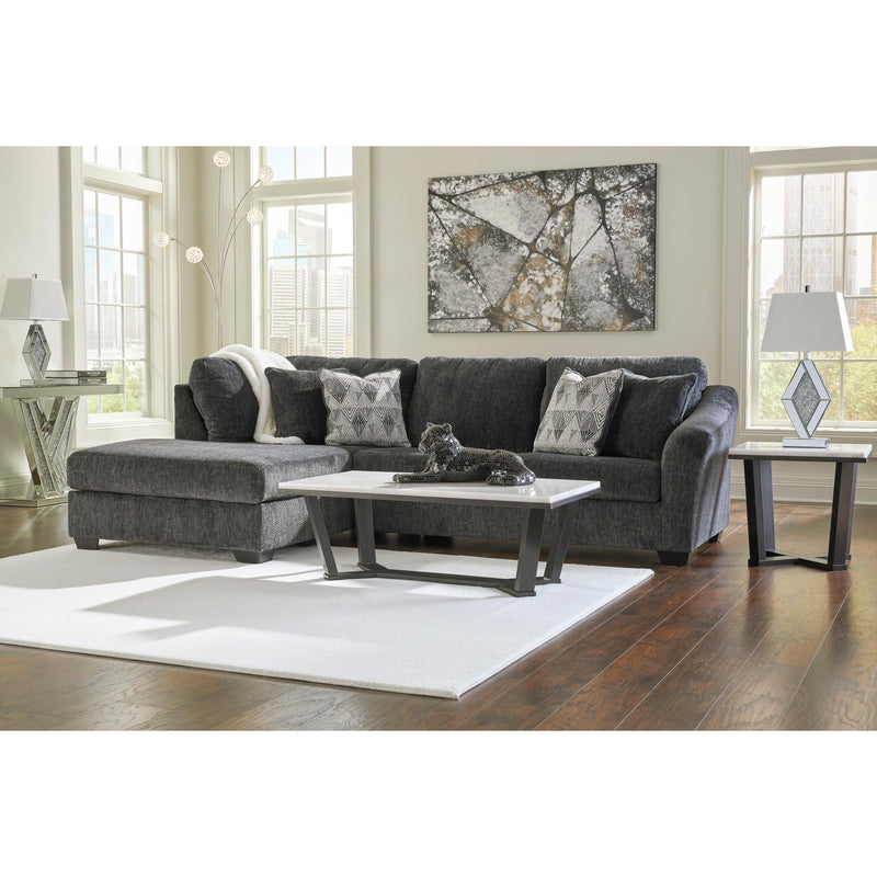 Signature Design by Ashley Biddeford Fabric Full Sleeper Sectional 3550416/3550483 IMAGE 4