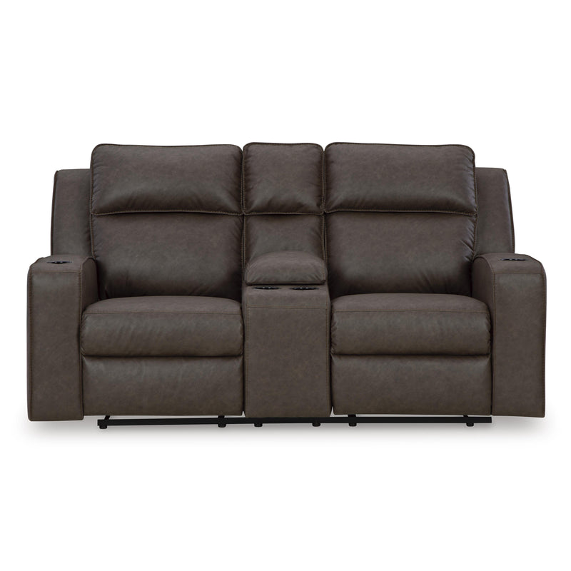 Signature Design by Ashley Lavenhorne Reclining Leather Look Loveseat 6330694 IMAGE 3