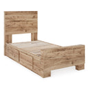 Signature Design by Ashley Hyanna B1050B28 Twin Panel Bed with 2 Side Storage IMAGE 3