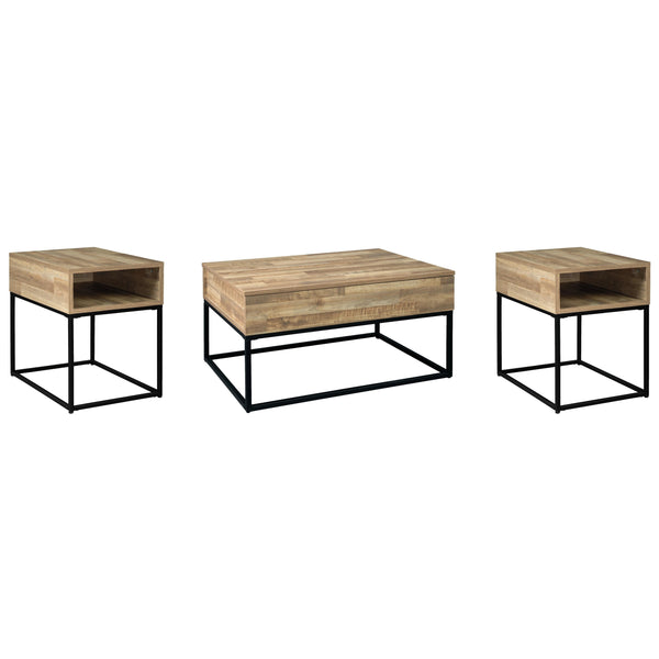 Signature Design by Ashley Gerdanet T150T1 Coffee Table and 2 End Tables IMAGE 1