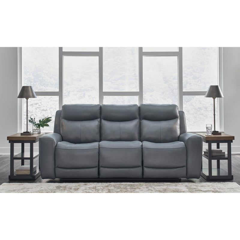 Signature Design by Ashley Mindanao Power Reclining Leather Match Sofa U5950415 IMAGE 6