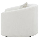  Coaster Furniture Rainn 509173 Boucle Upholstered Sloped Arm Accent Chair - Latte IMAGE 4