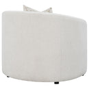  Coaster Furniture Rainn 509173 Boucle Upholstered Sloped Arm Accent Chair - Latte IMAGE 6