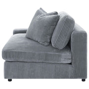  Coaster Furniture Blaine 509900 Upholstered Reversible Chaise Sectional Sofa - Fog IMAGE 16
