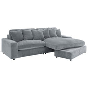  Coaster Furniture Blaine 509900 Upholstered Reversible Chaise Sectional Sofa - Fog IMAGE 2