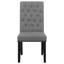  Coaster Furniture Alana 115162 Fabric Upholstered Dining Side Chair - Grey IMAGE 2