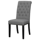 Coaster Furniture Alana 115162 Fabric Upholstered Dining Side Chair - Grey IMAGE 3