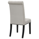 Coaster Furniture Alana 115182 Velvet Upholstered Dining Side Chair - Sand (Set of 2) IMAGE 6