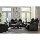 Signature Design by Ashley Caveman Den 9070313 Power Recliner with Adjustable Headrest IMAGE 16