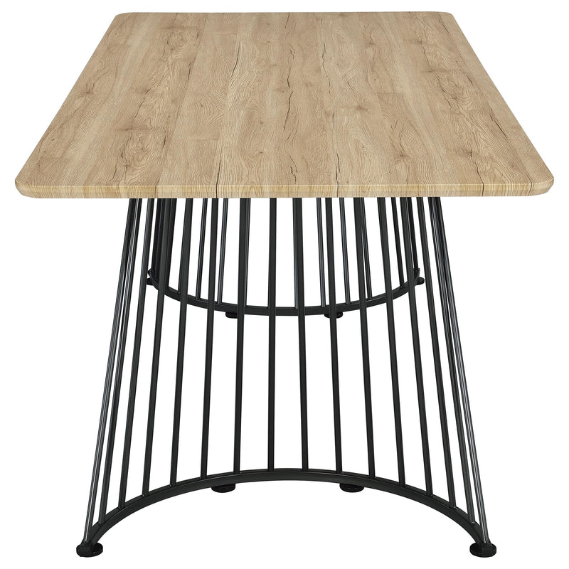  Coaster Furniture Altus 193531 80-inch Composite Wood Dining Table - Natural Oak IMAGE 8
