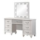  Coaster Furniture Barzini 205897 7-Drawer Vanity Set with Lighting - White IMAGE 1
