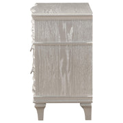  Coaster Furniture Evangeline 223392 3-Drawer Nightstand - Silver Oak IMAGE 4