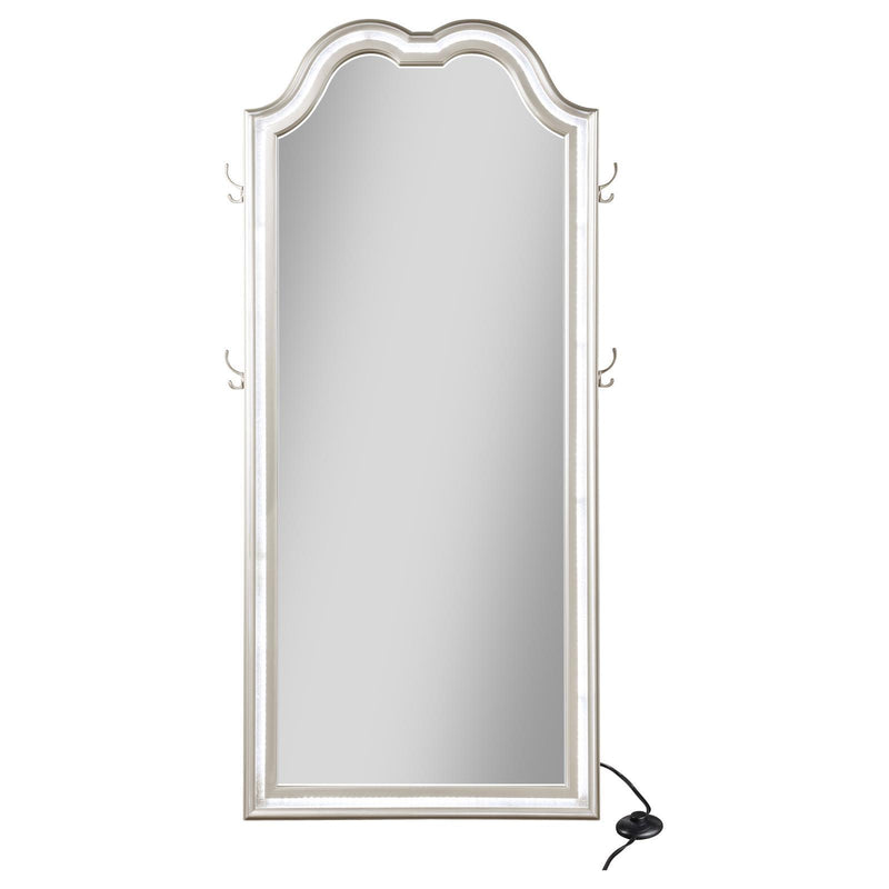 Coaster Furniture Evangeline 223400 Full Length LED Light Floor Mirror - Silver Oak IMAGE 5