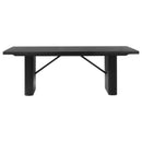  Coaster Furniture Catherine 106251 Rectangular 84-inch Wood Dining Table - Black IMAGE 3