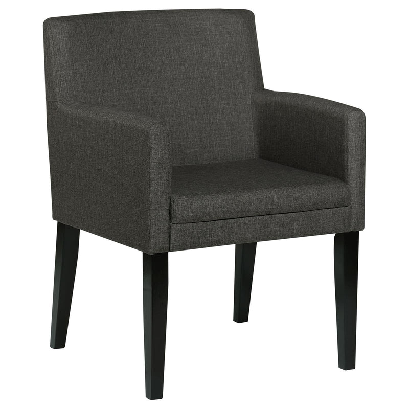 Coaster Furniture Catherine 106252 Upholstered Dining Arm Chair - Grey IMAGE 1
