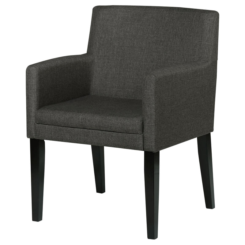  Coaster Furniture Catherine 106252 Upholstered Dining Arm Chair - Grey IMAGE 4