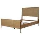  Coaster Furniture Arini 224300KE Rattan Eastern King Panel Bed - Sand Wash and Natural IMAGE 4