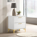  Coaster Furniture Kendall 224402 2-Drawer Nightstand - White IMAGE 9