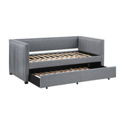  Coaster Furniture Brodie 300554 Upholstered Twin Daybed with Trundle - Grey IMAGE 3