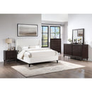  Coaster Furniture Mosby 306020Q Upholstered Queen Wingback Bed - Snow IMAGE 11