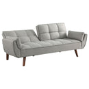  Coaster Furniture Caufield 360096 Upholstered Tufted Convertible Sofa Bed - Grey IMAGE 3