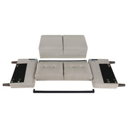 Coaster Furniture Bowen 506786 Upholstered Track Arm Tufted Loveseat - Beige IMAGE 8