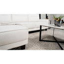 Coaster Furniture Caspian 509550 Upholstered Curved Arm Chaise Sectional Sofa - White IMAGE 18