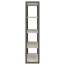 Coaster Furniture Loomis 805883 4-shelf Bookcase - Whitewashed Grey IMAGE 5