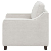  Coaster Furniture Christine 552063 Upholstered Sloped Arm Accent Chair - Beige IMAGE 4